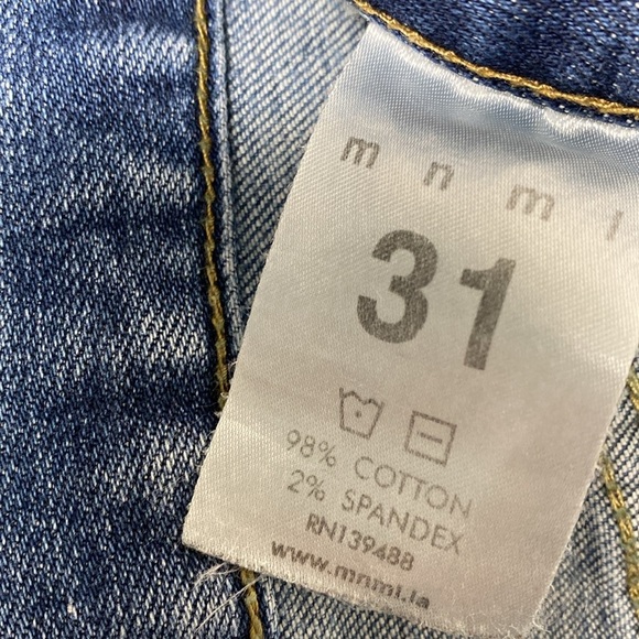 Mnml Blue Denim Skinny Jeans size 31 - Picture 8 of 11